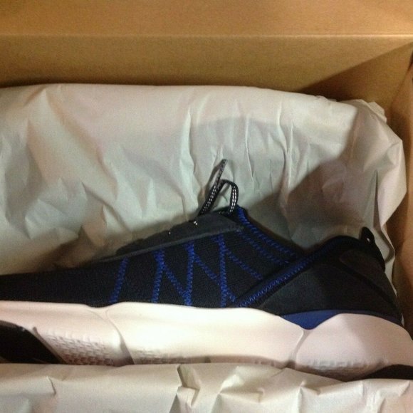 Cole Haan Men's GrandSport Navy Knit & Suede Fashion Sneaker 11.5M - New in Box - Picture 2 of 6